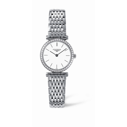 Longines L4.241.0.12.6 : La Grande Classique Quartz 24 Diamond Bezel