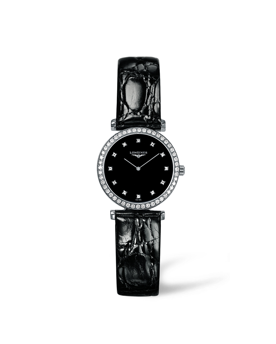 Longines L4.241.0.58.2 : La Grande Classique Quartz 24 Diamond Bezel