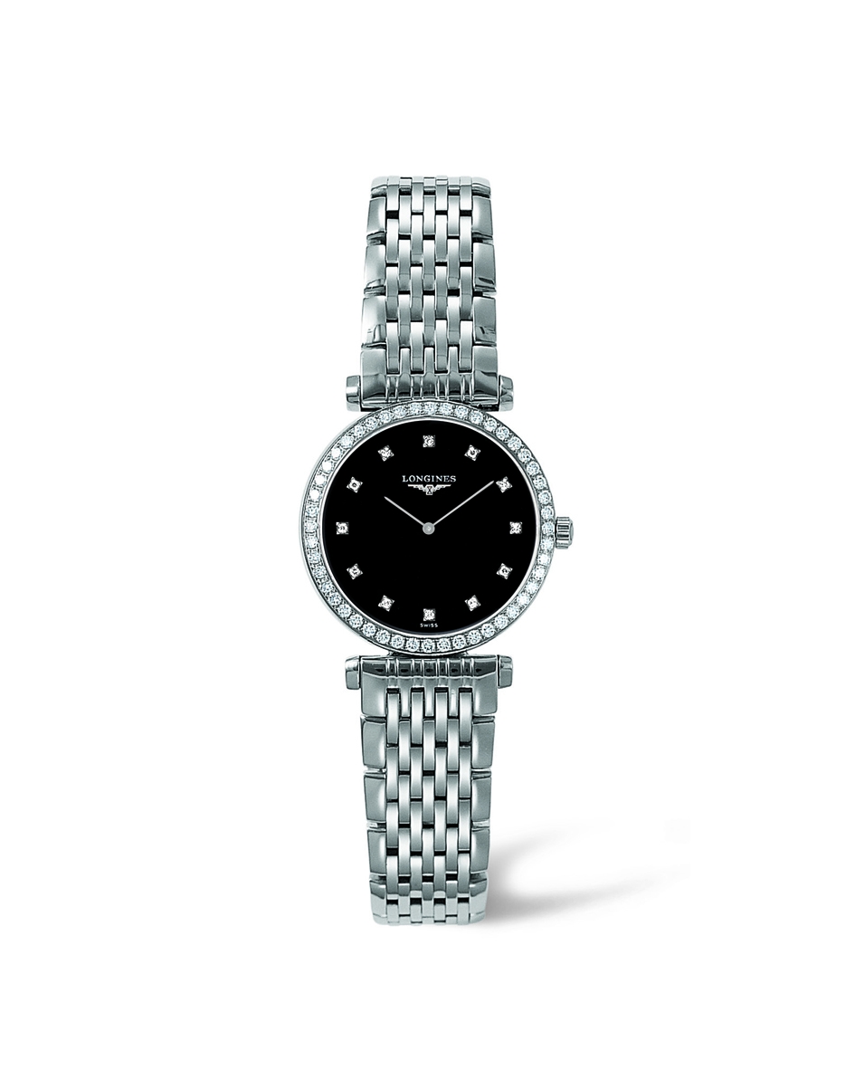 Longines L4.241.0.58.6 : La Grande Classique Quartz 24 Diamond Bezel