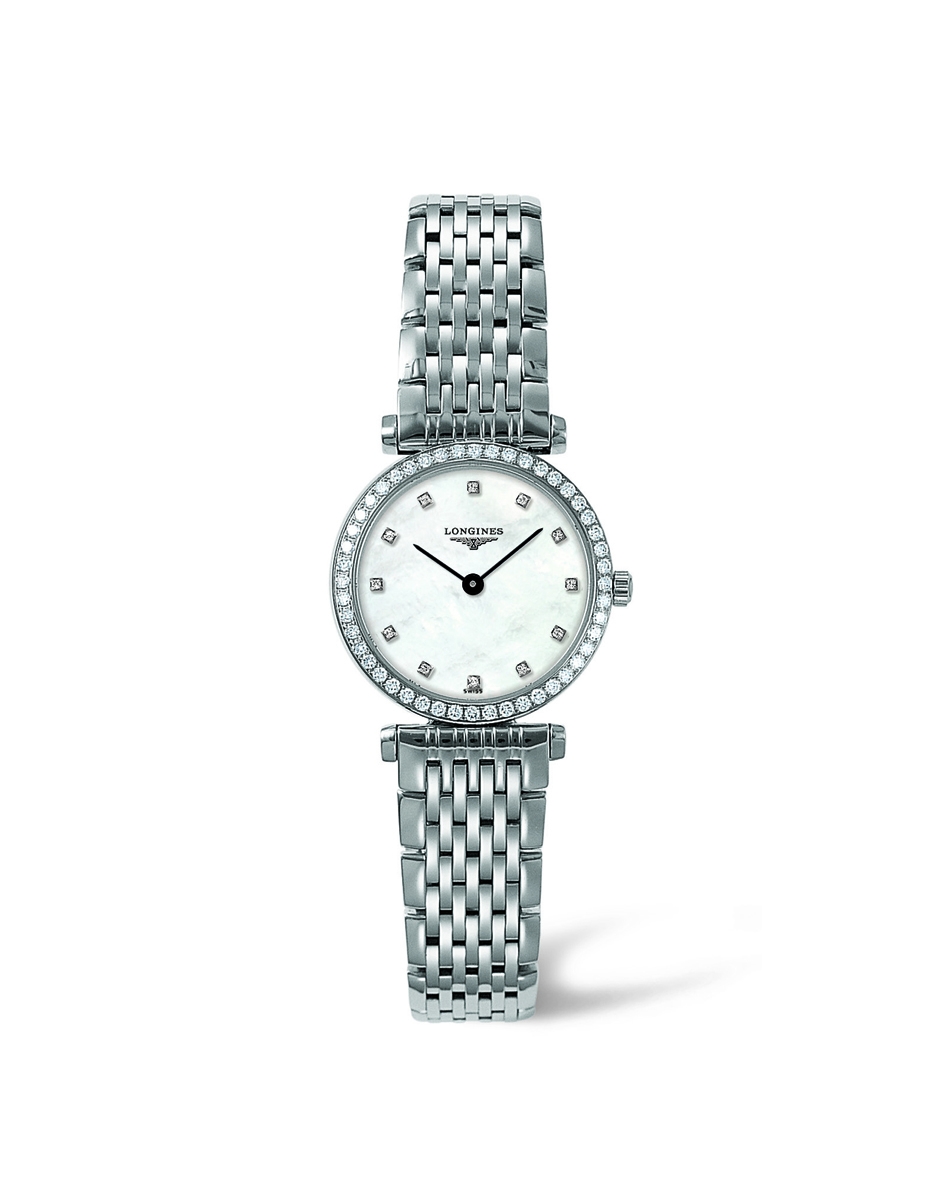 Longines L4.241.0.80.6 : La Grande Classique Quartz 24 Diamond Bezel