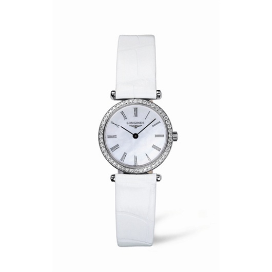 Longines L4.241.0.85.2 : La Grande Classique Quartz 24 Diamond Bezel