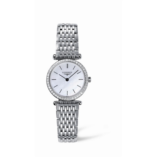 Longines L4.241.0.86.6 : La Grande Classique Quartz 24 Diamond Bezel