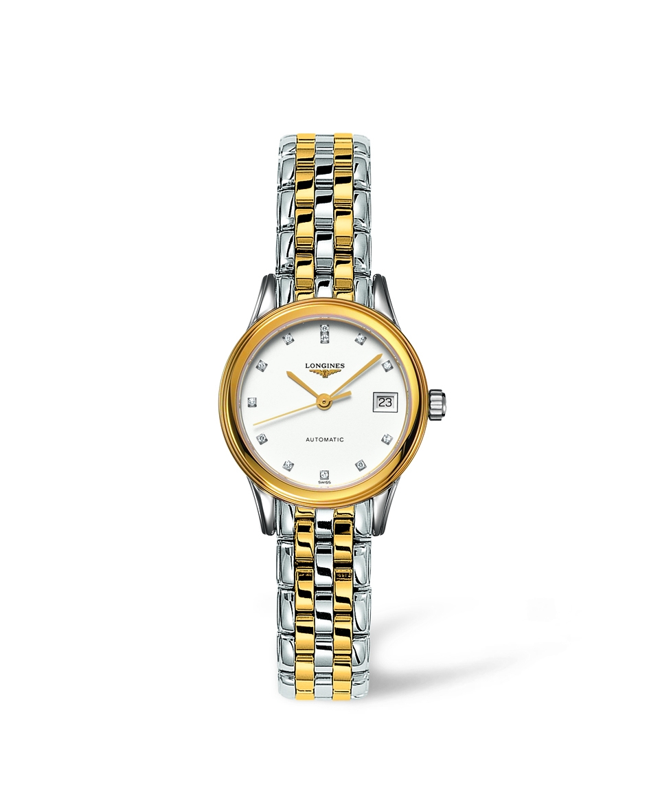 Longines L4.274.3.27.7 : Flagship 26 Automatic Two Tone White Diamond