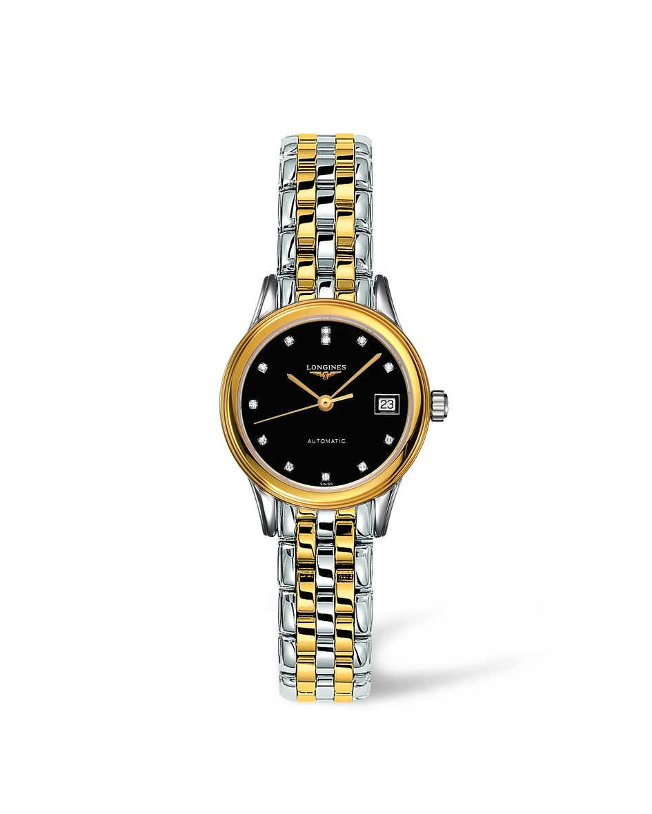 Longines L4.274.3.57.7 : Flagship 26 Automatic Two Tone Black Diamond