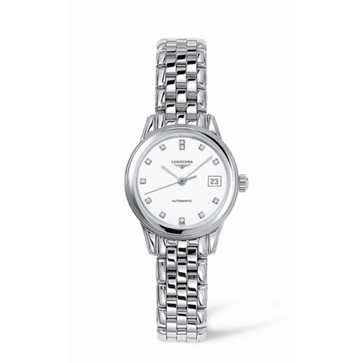 Longines L4.274.4.27.6 : Flagship 26 Automatic Stainless Steel White Diamond