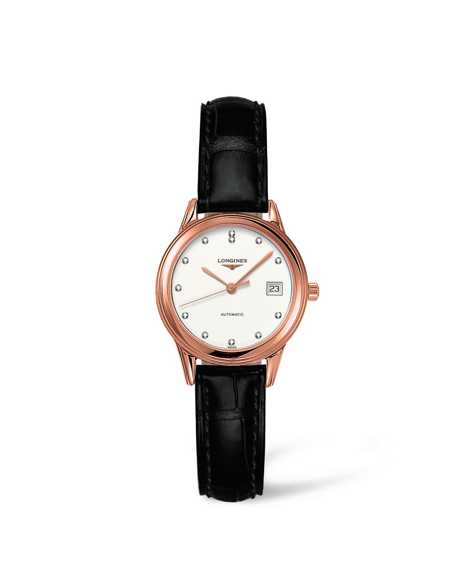 Longines L4.274.8.27.2 : Flagship 26 Automatic Pink Gold Diamond