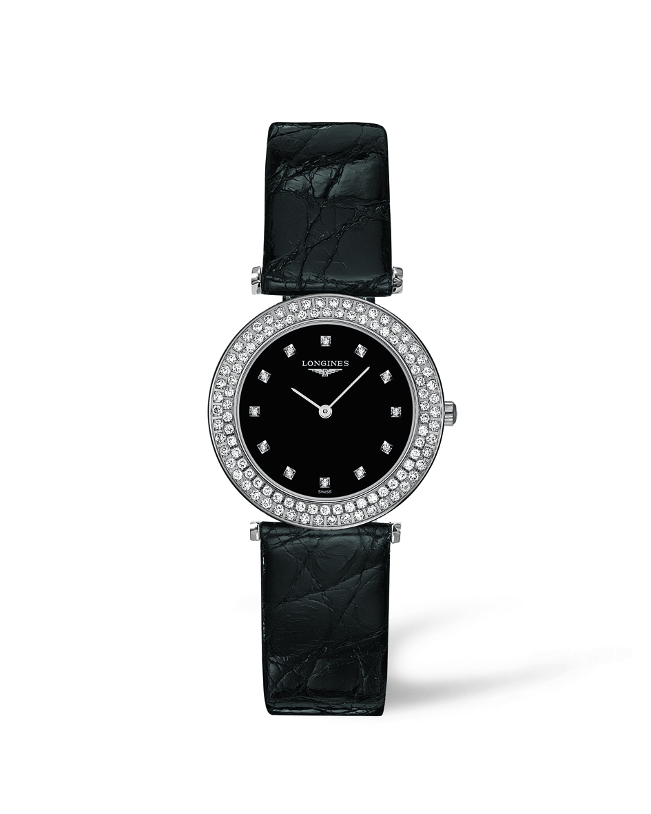 Longines L4.308.0.57.2 : La Grande Classique Quartz 29 Diamond Bezel