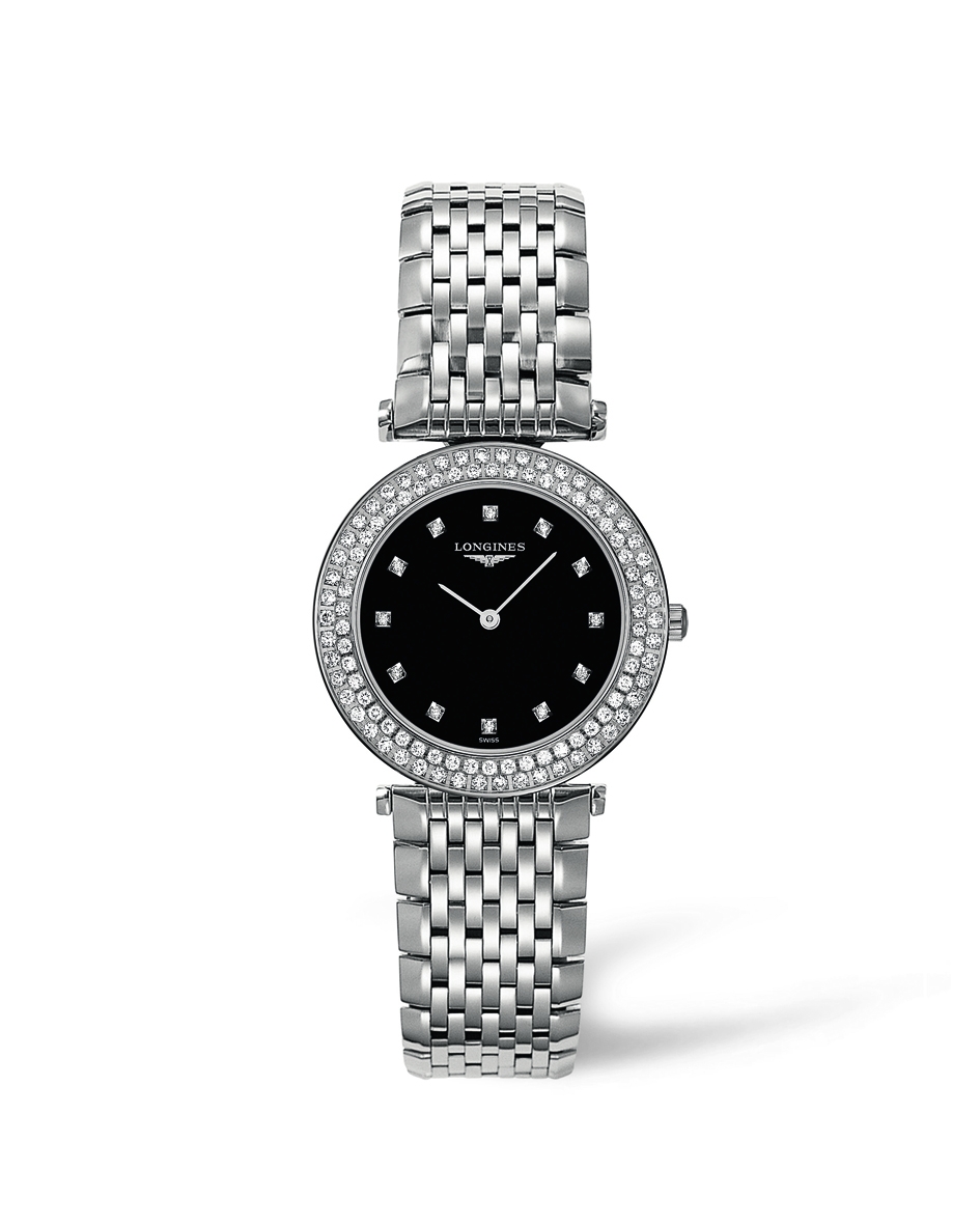 Longines L4.308.0.57.6 : La Grande Classique Quartz 29 Diamond Bezel