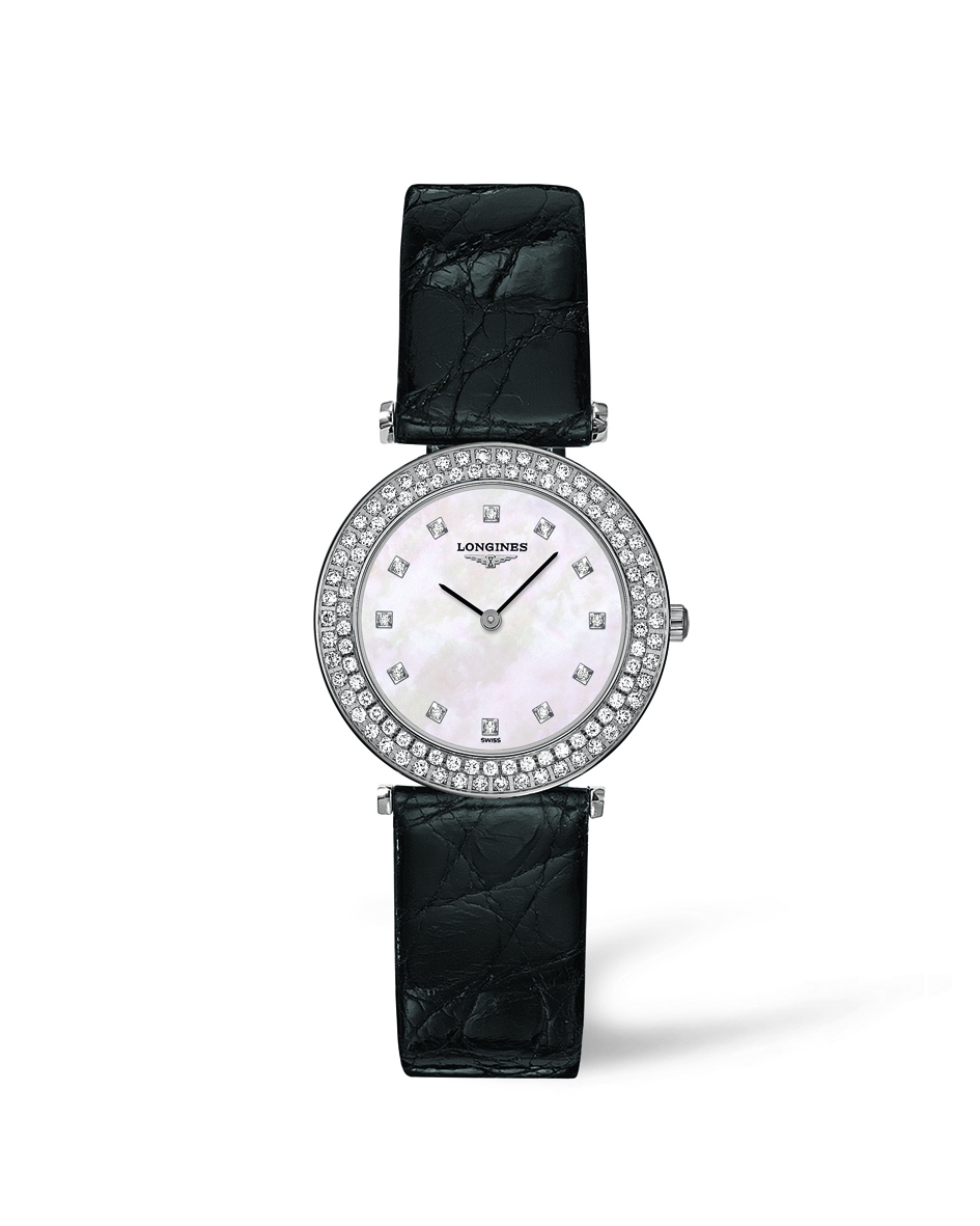 Longines L4.308.0.87.2 : La Grande Classique Quartz 29 Diamond Bezel