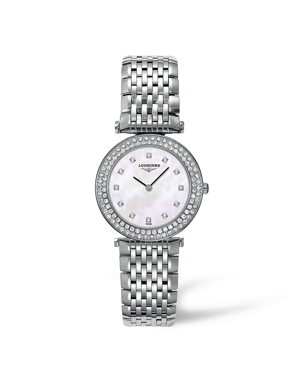 Longines L4.308.0.87.6 : La Grande Classique Quartz 29 Diamond Bezel