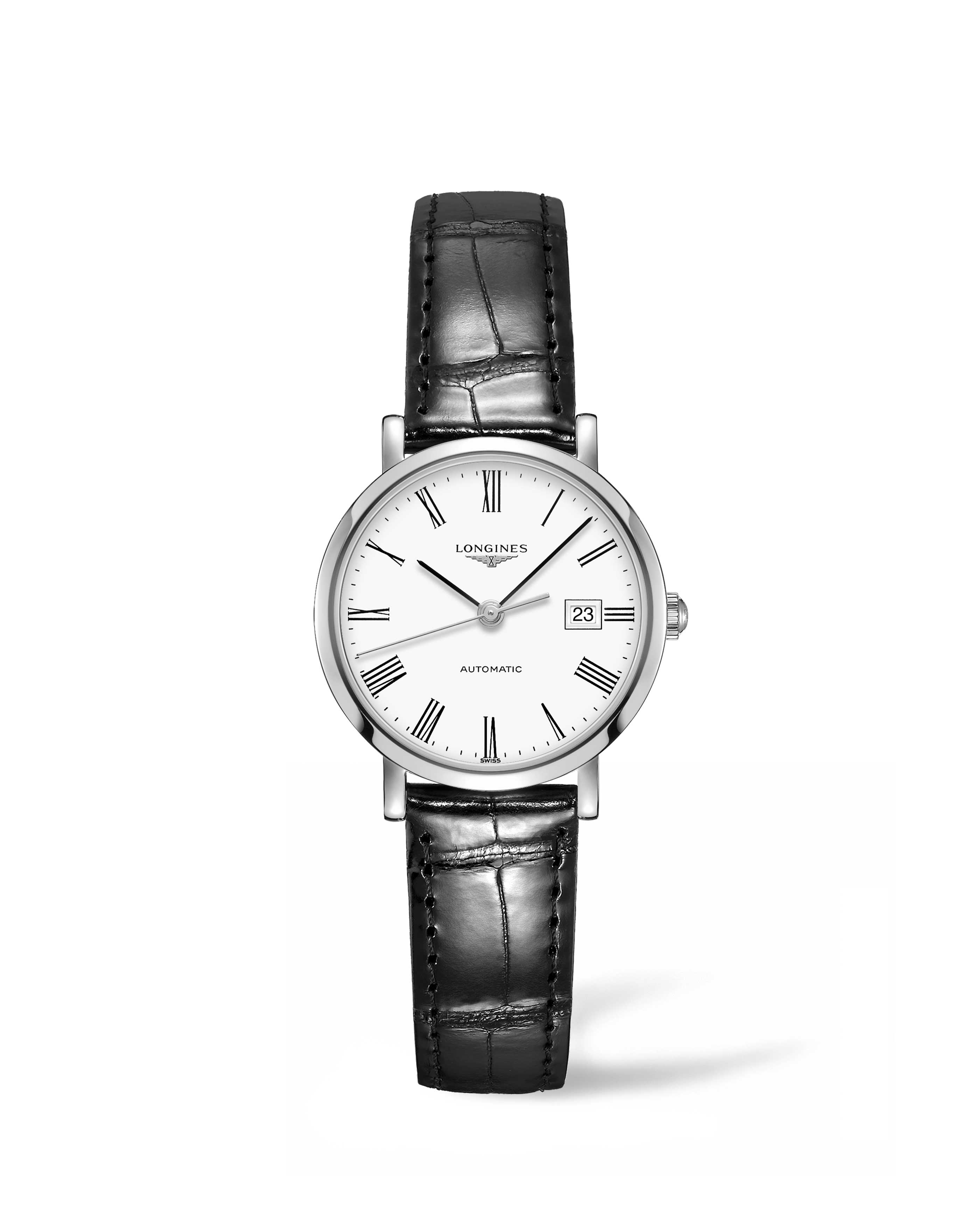 Longines L4.310.4.11.2 : Elegant Collection Automatic 29 Stainless Steel / White / Strap