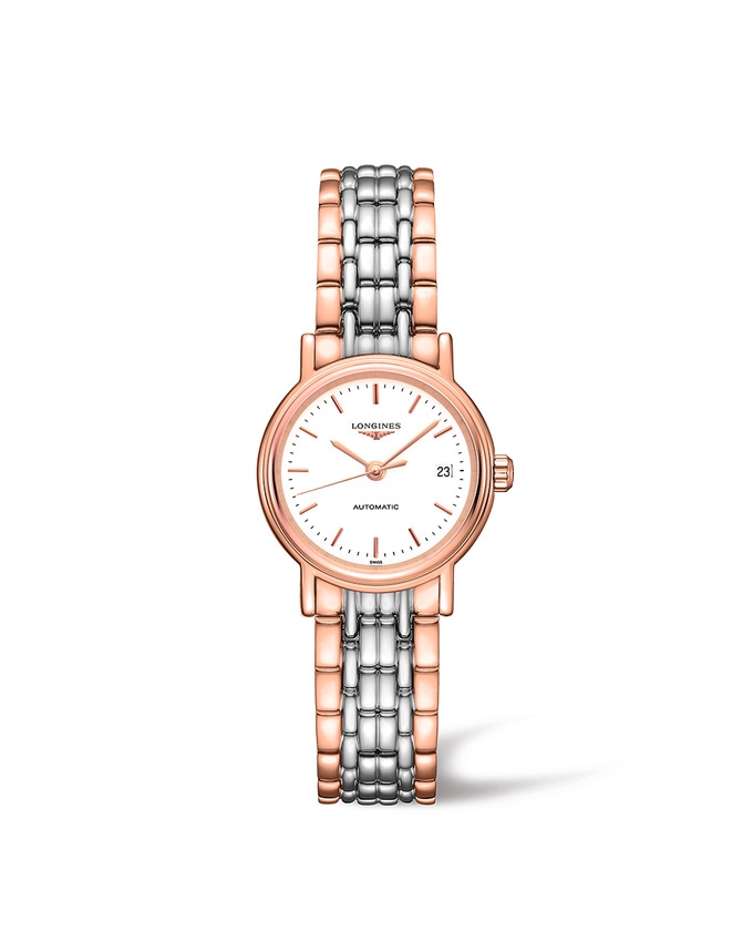 Longines L4.321.1.12.7 : Presence 25.5 Automatic PVD Red / White / Bracelet