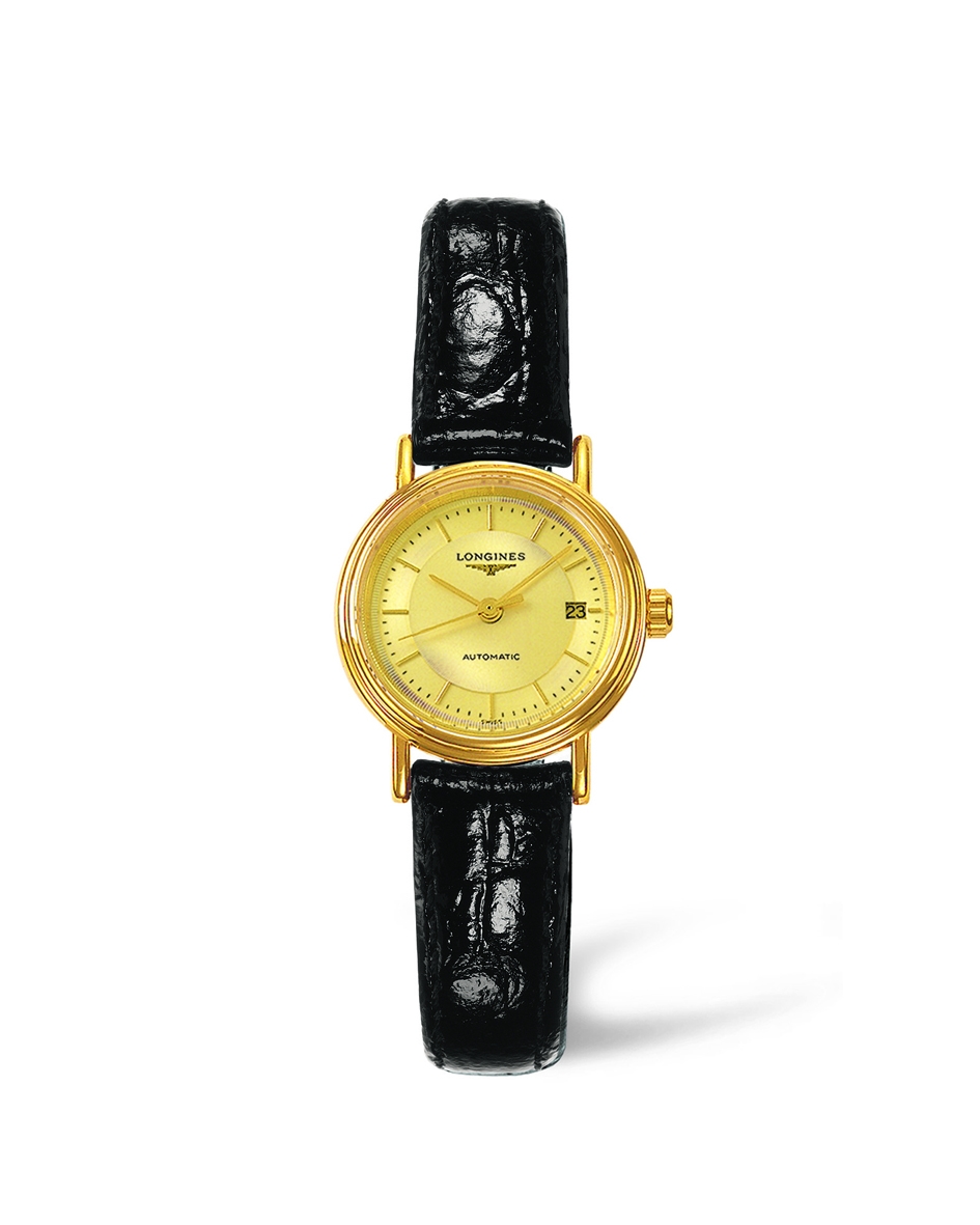 Longines L4.321.2.42.2 : Presence 25.5 Automatic PVD Gold / Champagne
