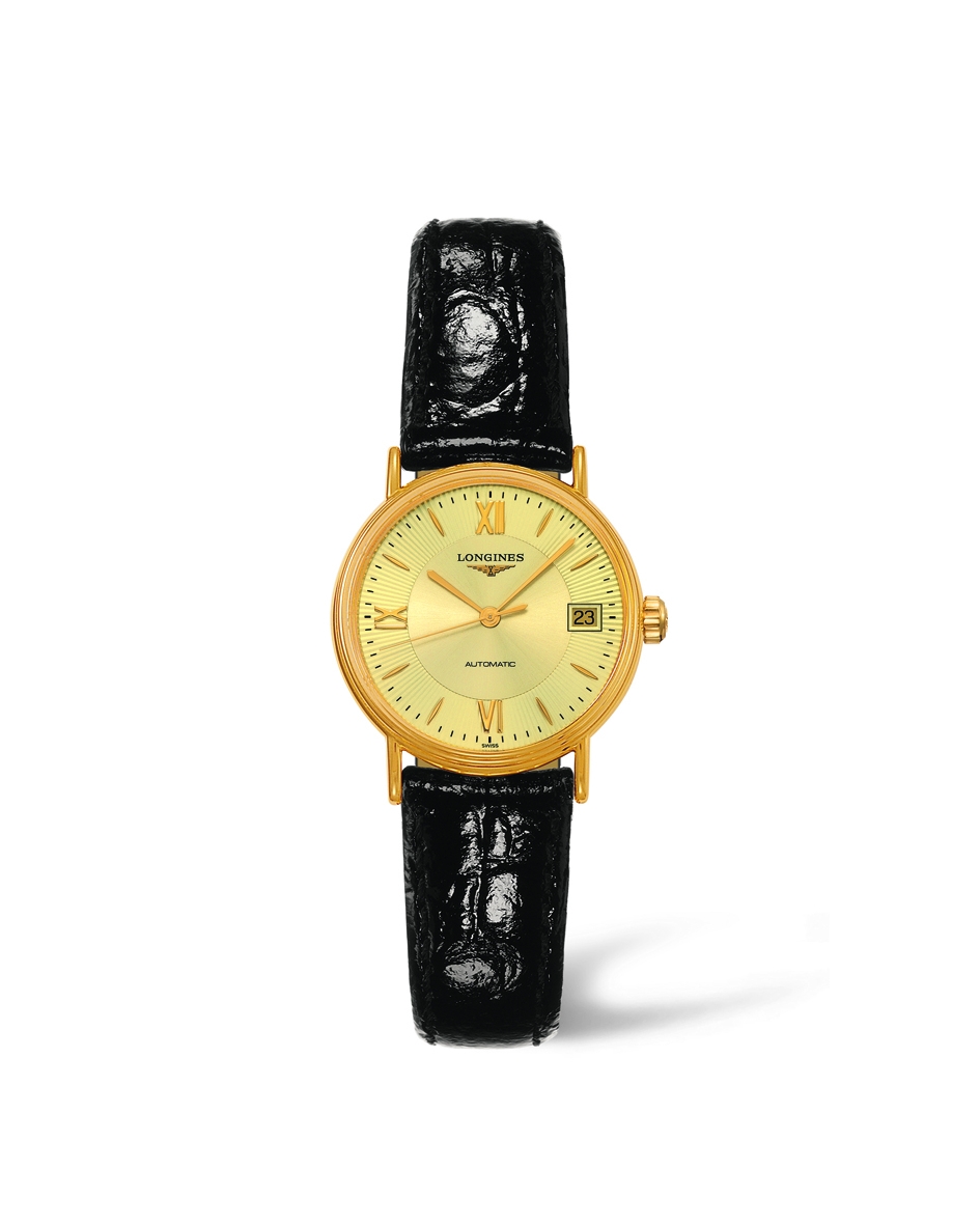 Longines L4.321.2.45.2 : Presence 25.5 Automatic PVD Gold / Champagne - Mixed