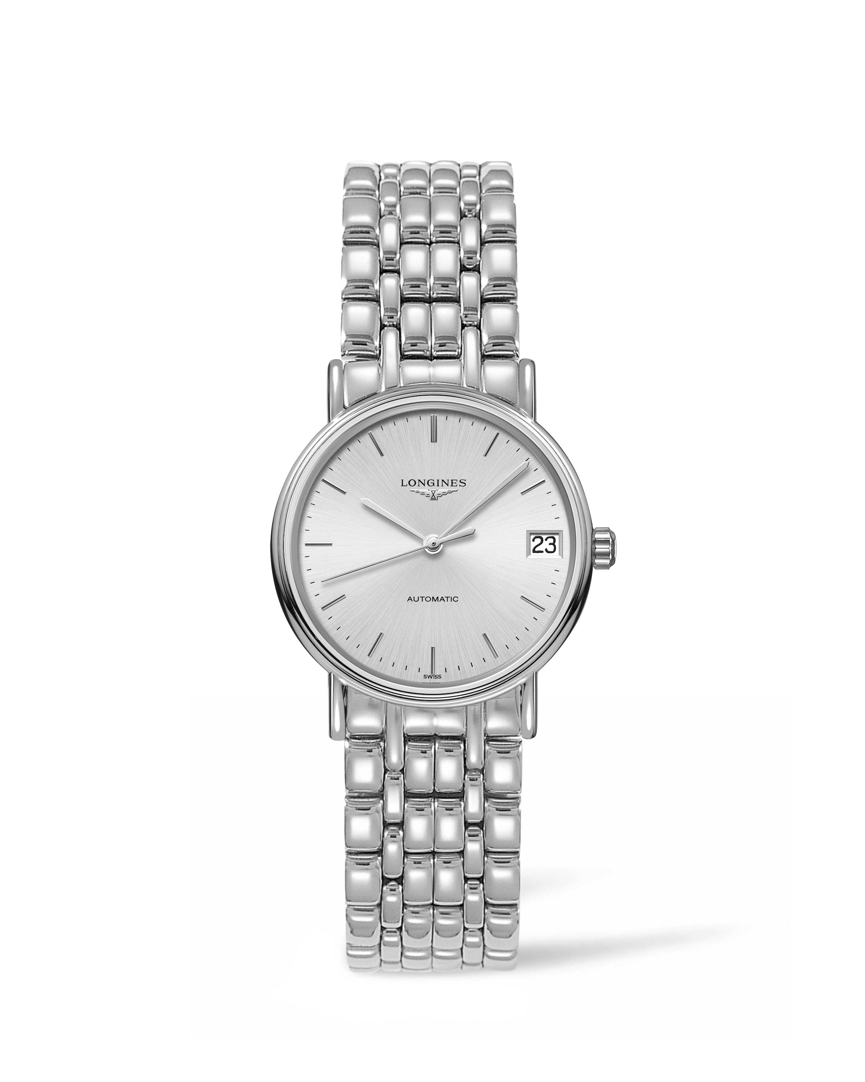 Longines L4.322.4.72.6 : Presence Automatic 30 Stainless Steel / Silver / Bracelet