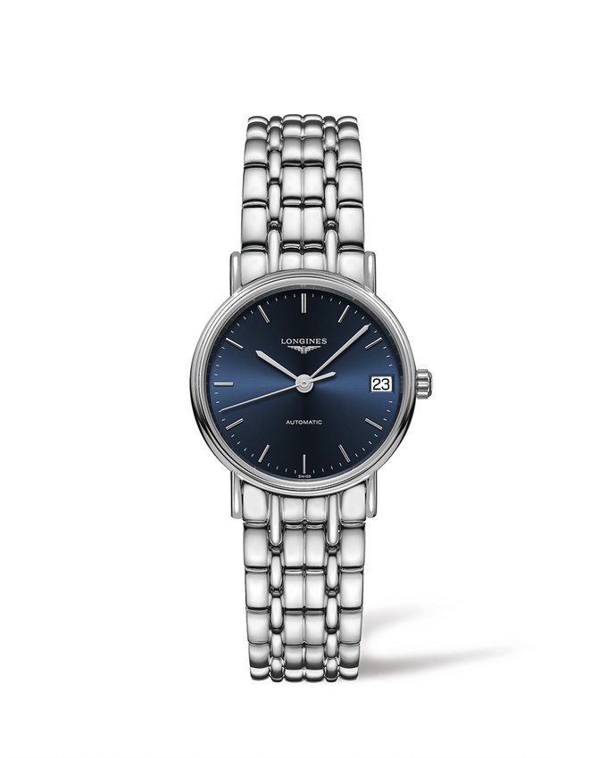 Longines L4.322.4.92.6 : Presence Automatic 30 Stainless Steel / Blue / Bracelet