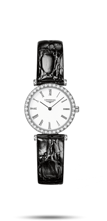 Longines L4.341.0.11.2 : La Grande Classique Quartz 24 Stainless Steel - Diamond / White