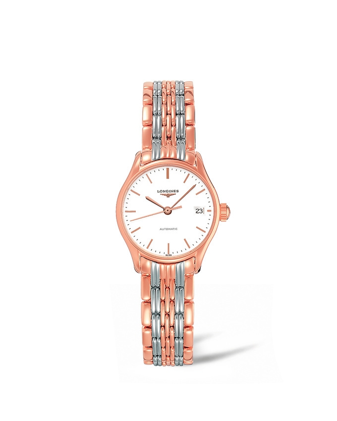 Longines L4.360.1.12.7 : Lyre 25 Automatic PVD Gold / White