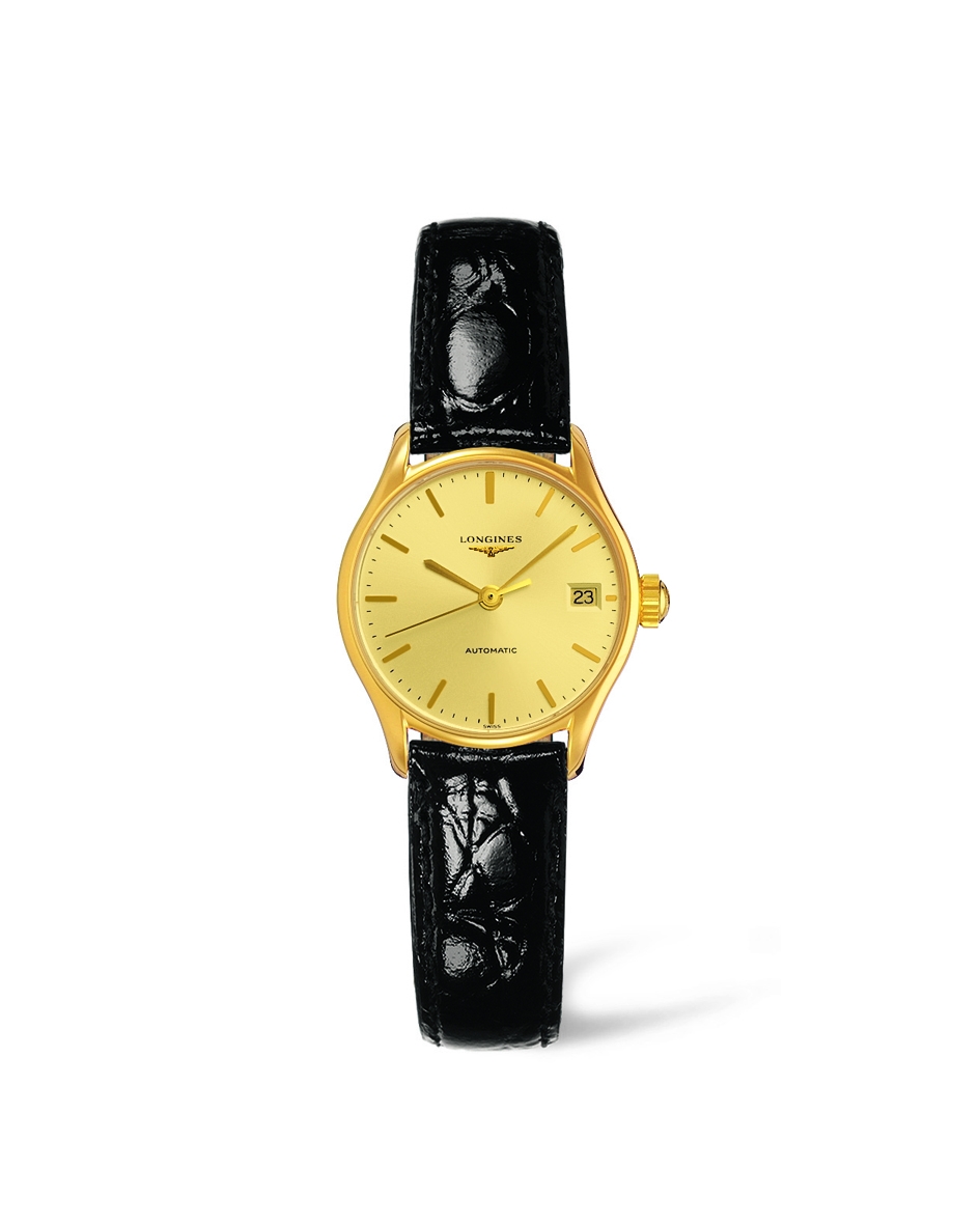 Longines L4.360.2.32.2 : Lyre 25 Automatic PVD Gold / Champagne