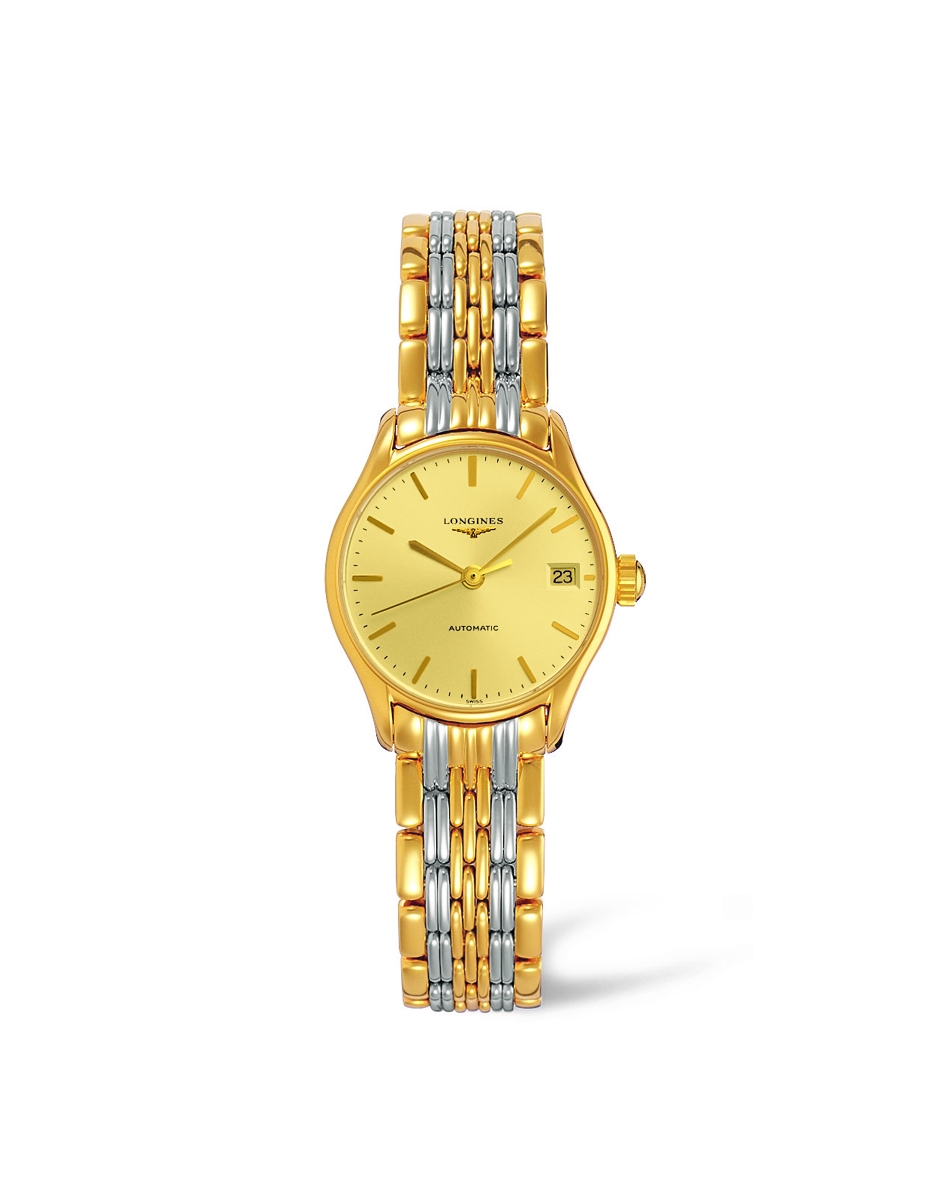 Longines L4.360.2.32.7 : Lyre 25 Automatic PVD Gold / Champagne / Bracelet