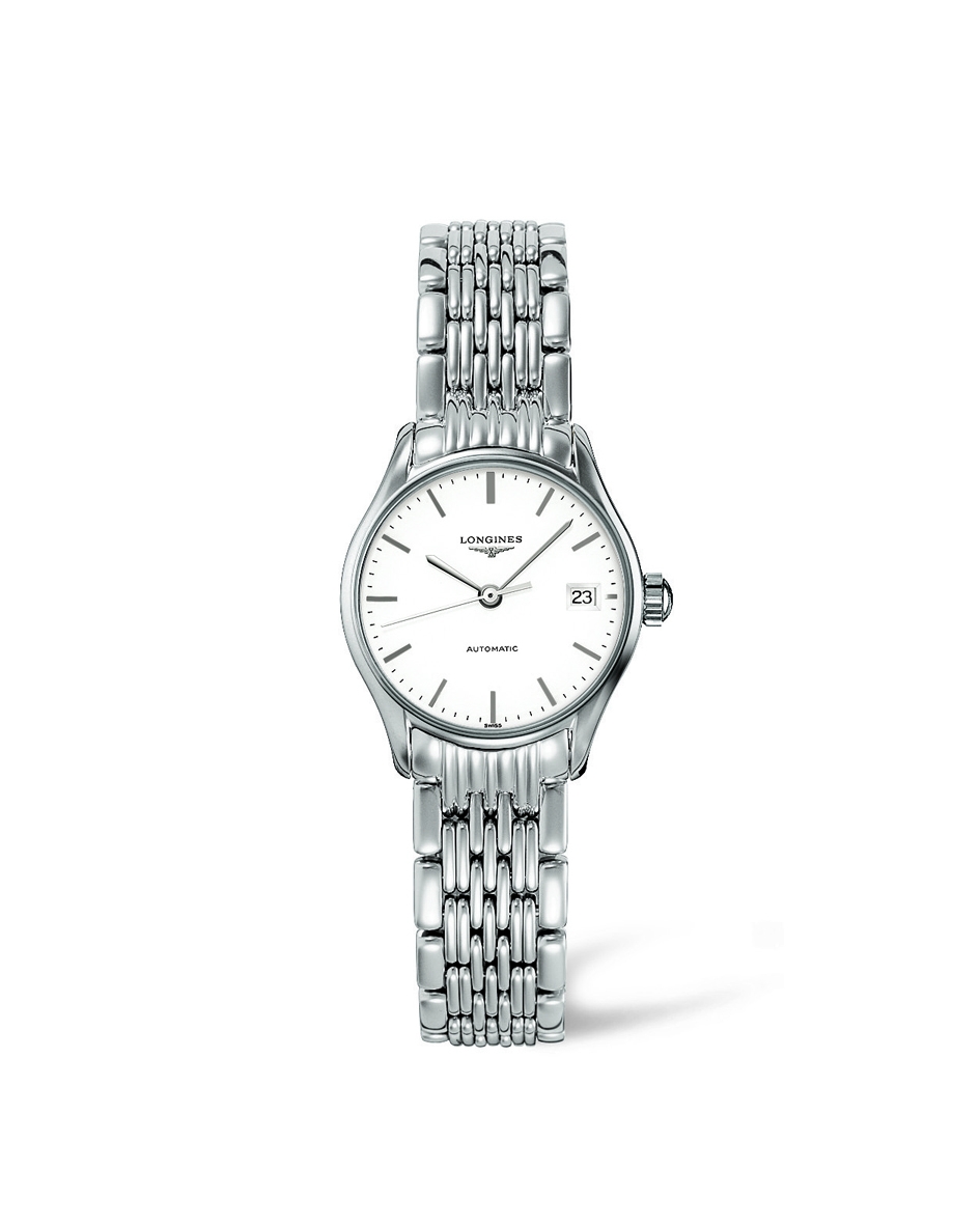 Longines L4.360.4.12.6 : Lyre 25 Stainless Steel / White / Bracelet
