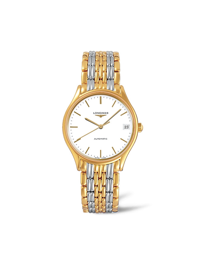 Longines L4.361.2.12.7 : Lyre 30 Automatic PVD Gold / White / Bracelet