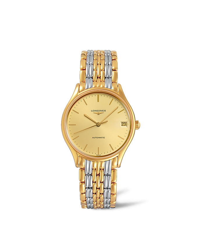 Longines L4.361.2.32.7 : Lyre 30 Automatic PVD Gold / Champagne / Bracelet