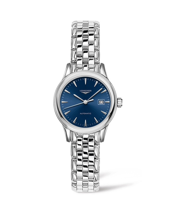 Longines L4.374.4.92.6 : Flagship 30 Stainless Steel / Blue / Bracelet