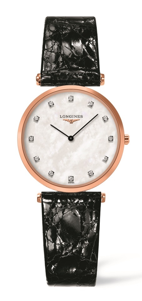 Longines L4.512.1.97.2 : La Grande Classique 29 Quartz Stainless Steel / PVD Red / MOP