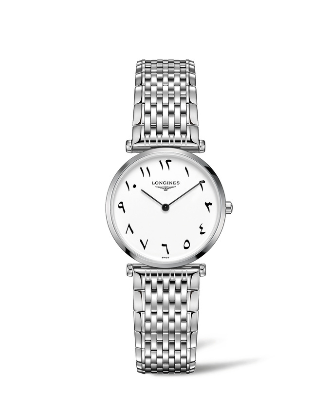 Longines L4.512.4.13.6 : La Grande Classique Quartz 29 Stainless Steel / White - Eastern Arabic / Bracelet
