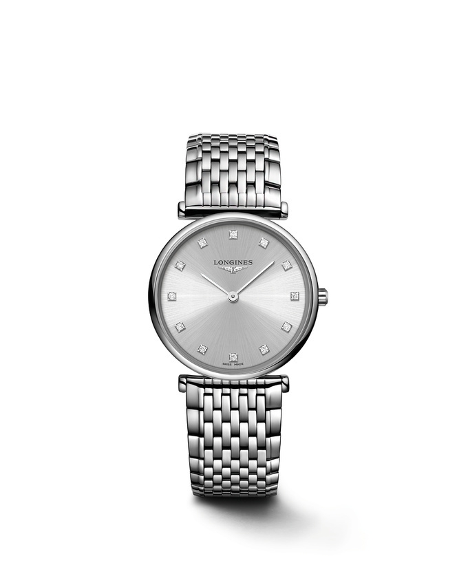 Longines L4.512.4.70.6 : La Grande Classique Quartz 29 Stainless Steel / Grey / Bracelet