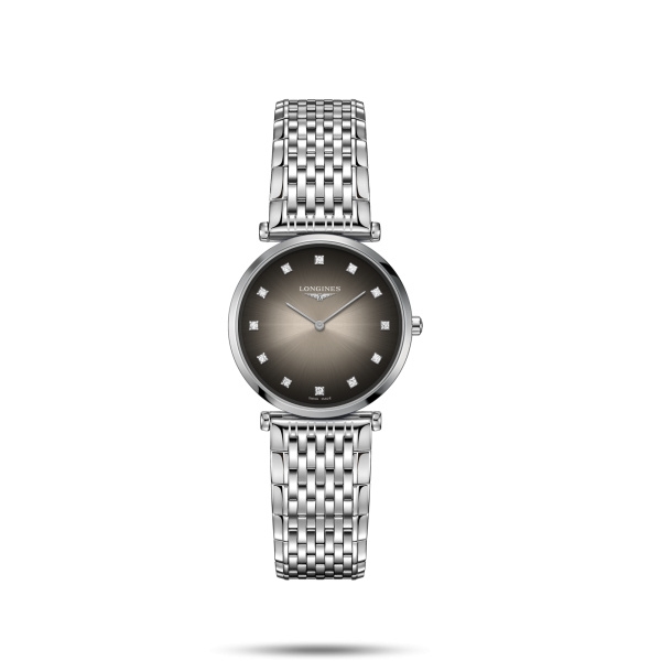 Longines L4.512.4.77.6 : La Grande Classique Quartz 29 Stainless Steel / Grey / Bracelet