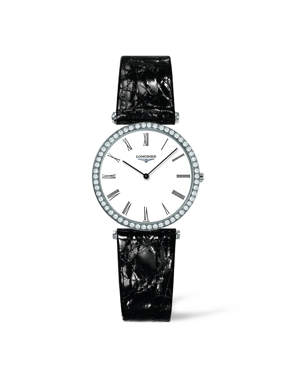 Longines L4.513.0.11.2 : La Grande Classique Quartz 29 Diamond Bezel