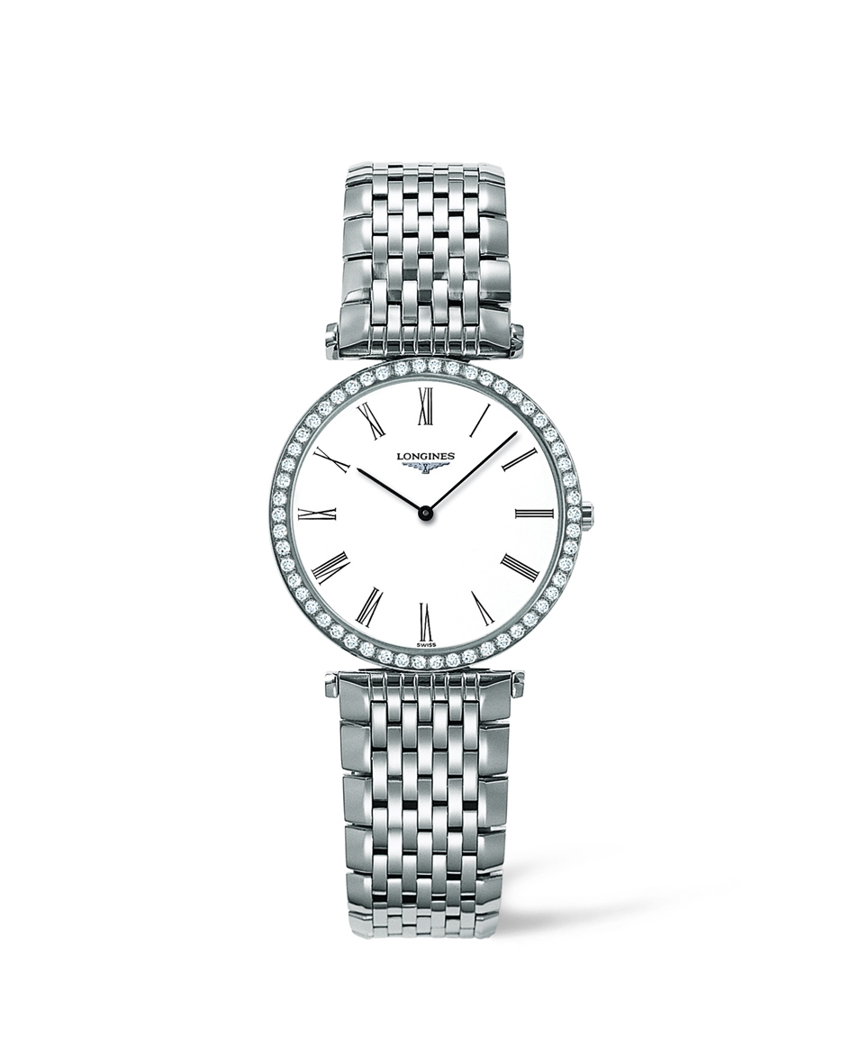Longines L4.513.0.11.6 : La Grande Classique Quartz 29 Diamond Bezel