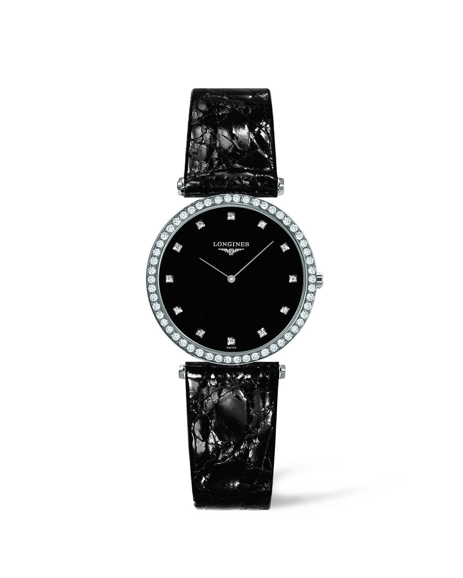 Longines L4.513.0.58.2 : La Grande Classique Quartz 29 Diamond Bezel