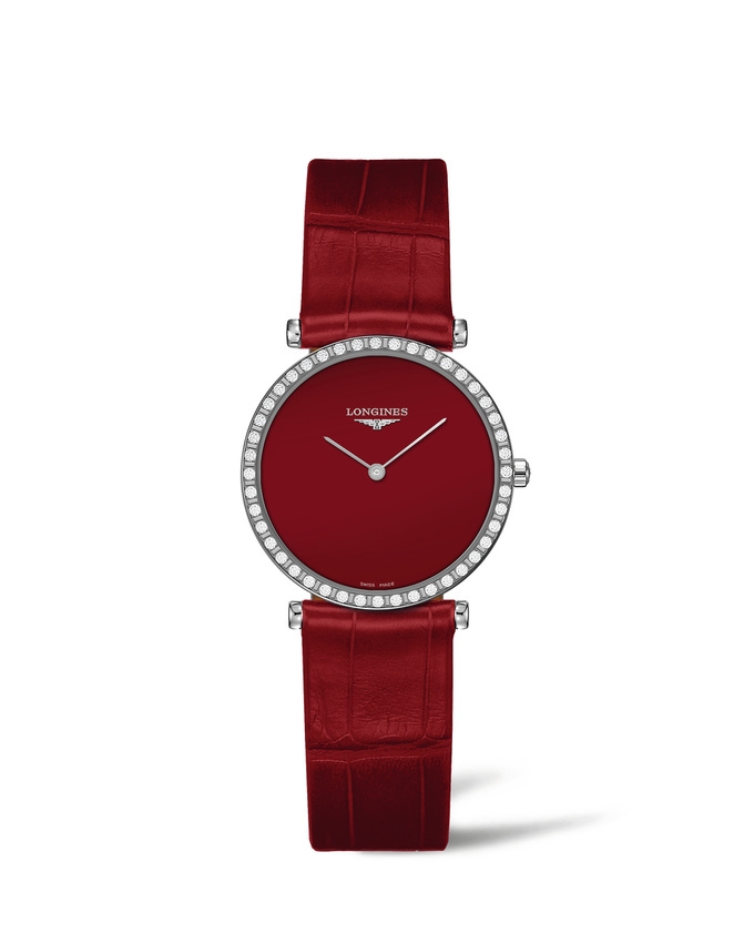 Longines L4.523.0.91.2 : La Grande Classique 29 Stainless Steel - Diamond / Red