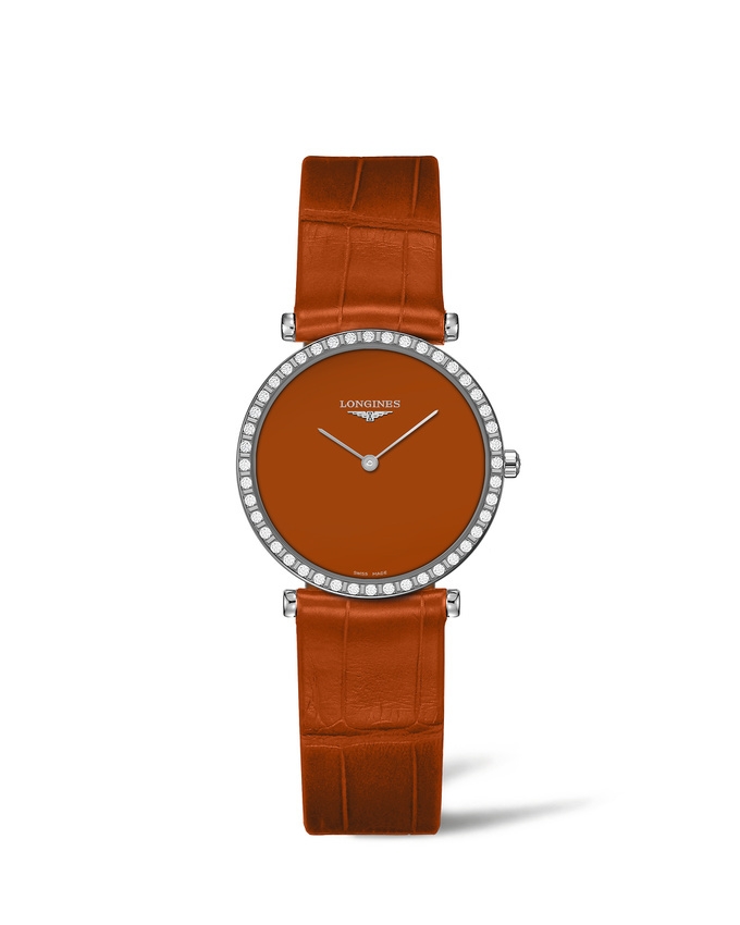 Longines L4.523.0.92.2 : La Grande Classique 29 Stainless Steel - Diamond / Orange