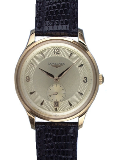 Longines L4.685.2.36.2 : Heritage Prestige Yellow Gold / Champagne