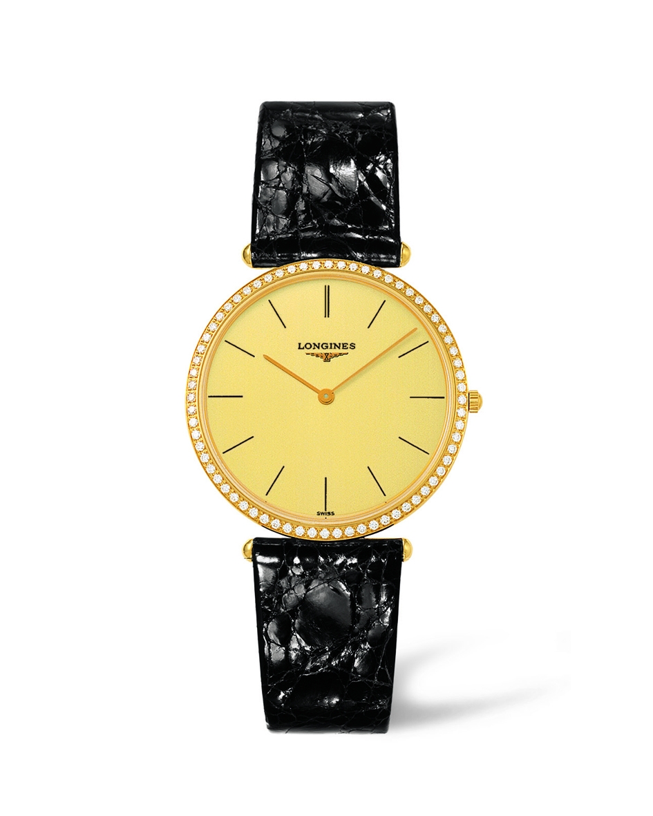 Longines L4.691.7.32.0 : La Grande Classique 33 Quartz Gold Diamond