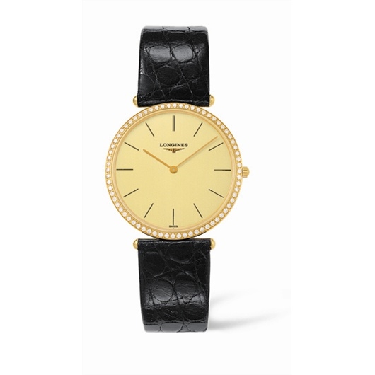 Longines L4.691.7.32.2 : La Grande Classique 33 Quartz Gold Diamond