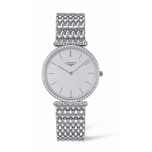 Longines L4.691.7.72.6 : La Grande Classique 33 Quartz White Gold Diamond