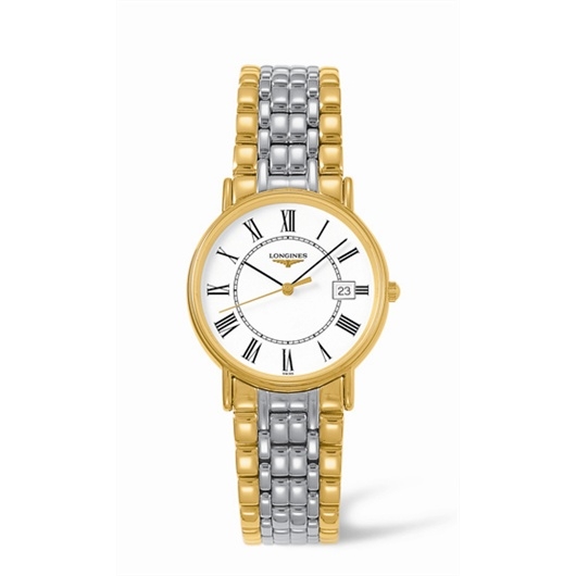 Longines L4.720.2.11.7 : Presence 33 Quartz Yellow Roman Bracelet