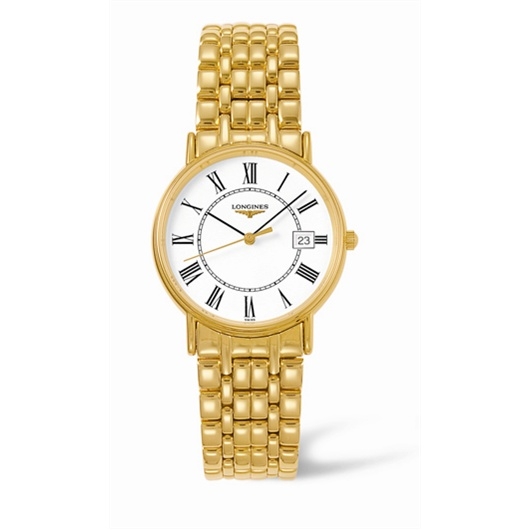 Longines L4.720.2.11.8 : Presence 33 Quartz Yellow Roman