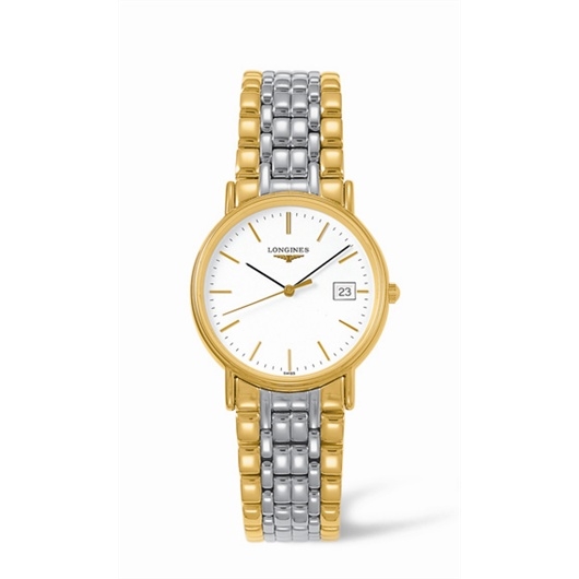 Longines L4.720.2.12.7 : Presence 33 Quartz Yellow White Bracelet