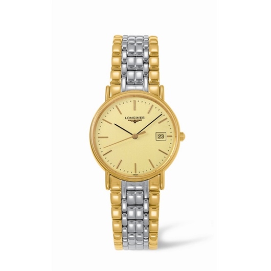 Longines L4.720.2.32.7 : Presence 33 Quartz Yellow Bracelet