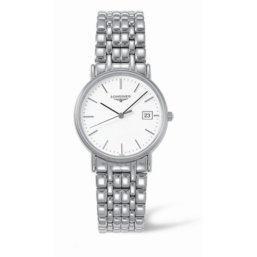 Longines L4.720.4.12.6 : Presence 33 Quartz Stainless Steel Bracelet