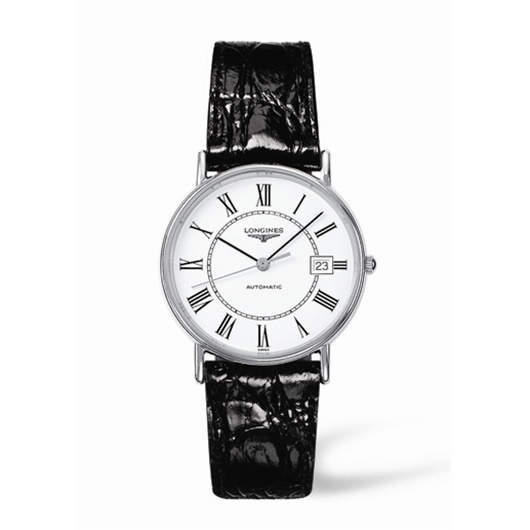 Longines L4.721.4.11.2 : Presence 34.5 Automatic Stainless Steel Roman