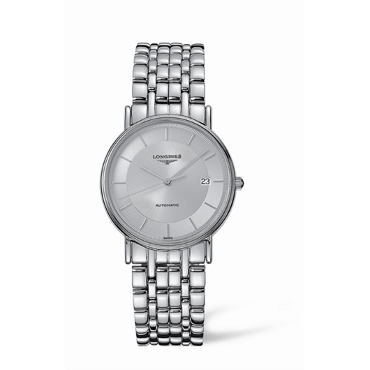 Longines L4.721.4.78.6 : Presence 34.5 Automatic Stainless Steel Silver Bracelet
