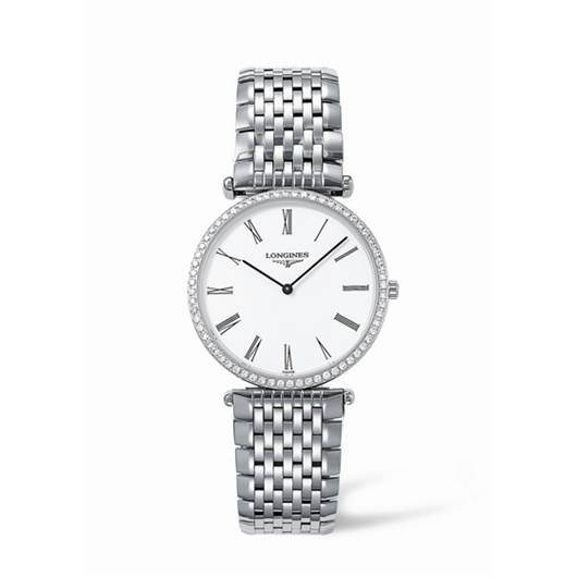 Longines L4.741.0.11.6 : La Grande Classique 33 Quartz Diamond Bezel Roman