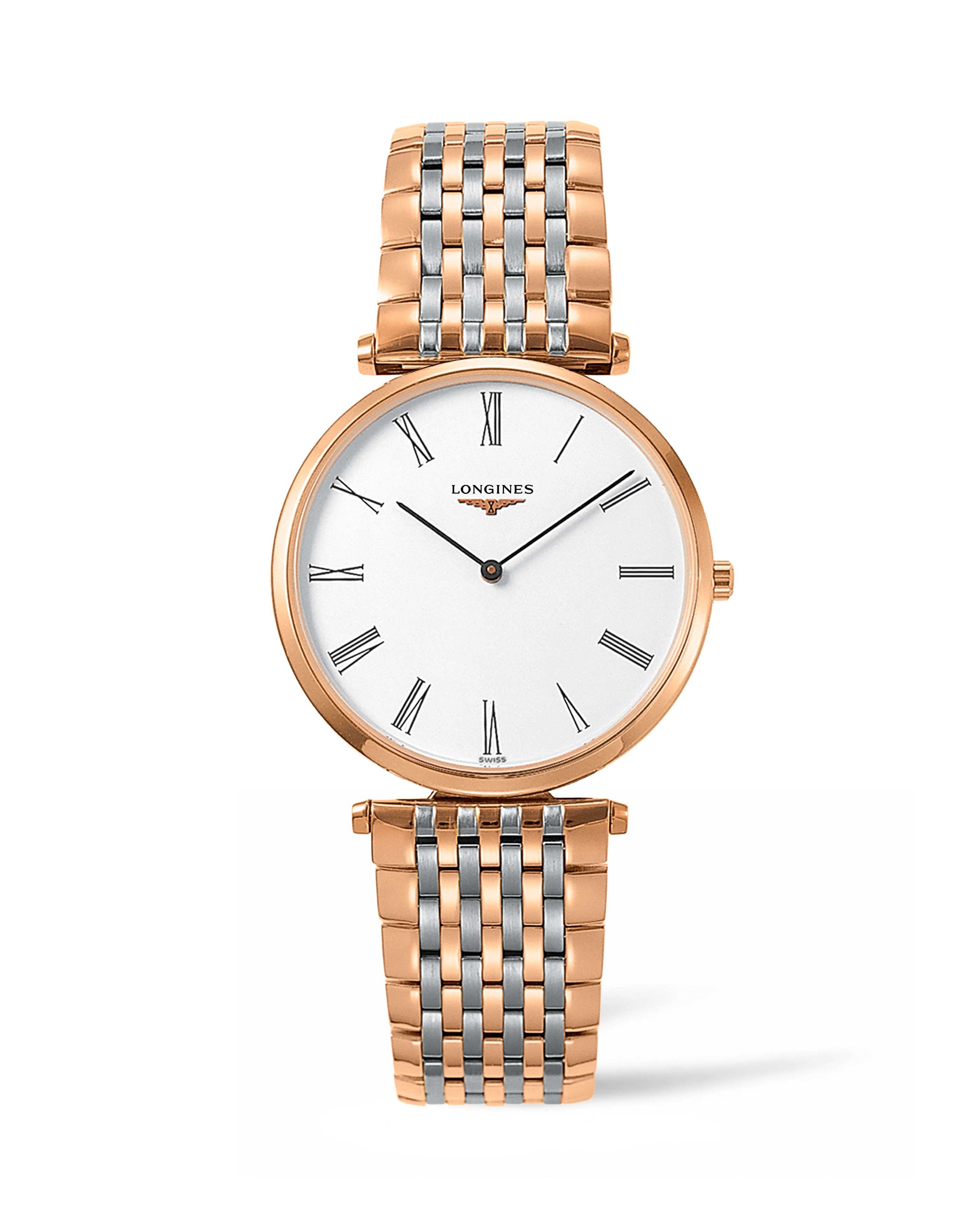 Longines L4.755.1.91.7 : La Grandes Classique Quartz 36  PVD Rose / White Roman